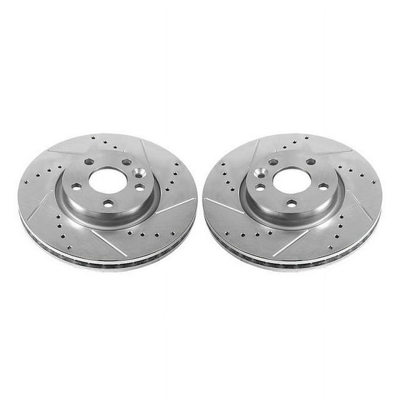 Power Stop EBR1000XPR Evolution Drilled & Slotted Rotors -Front