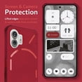 thumbnail image 4 of TUDIA for Nothing 2, [SKN] Semi-Transparent TPU Bumper Case Cover (Frosted Red), 4 of 8