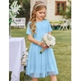 thumbnail image 3 of Arshiner Toddler Girls Vintage Party Dress A-Line Tulle Girl Dresses for Birthday Black, 3 of 6