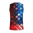 thumbnail image 4 of Penkiiy 4th of July Graphic Tank Tops for Men American Flag Graphic Tees Summer Sleeveless Workout Athletic Muscle Cut Off Shirt Vest S Blue, 4 of 4