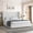 White, variant on 4 EVER WINNER Full Size Bed Frame, Pink Full Bed Frame, Modern Upholstered Platform Bed Frame with Button Wingback Headboard, Pink