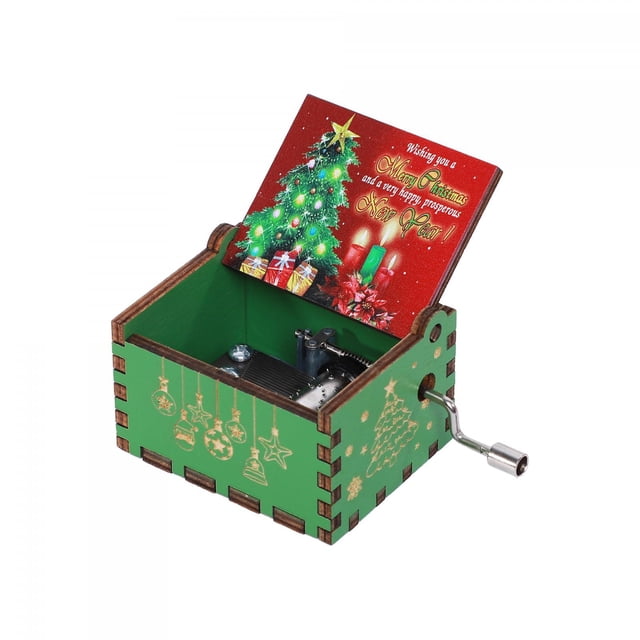 BELOVING Merry Christmas Music Box Compact Desk for Office Birthday Gift Celebrations Style D