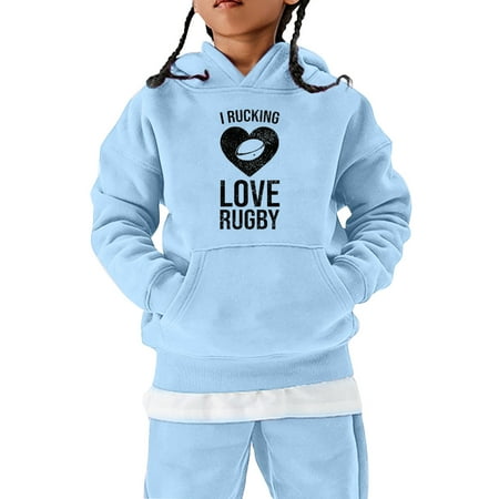 

ZMHEGW Sweatshirt Boys American Football Fans Sports Gift Teen Vintage Rugby Player Sports Retro Rugby Pullover Toddler Sweatshirt Boys