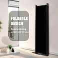 thumbnail image 4 of YASRKML 4 Panel Folding Privacy Screen, 6Ft Tall Room Divider with Wider Support Feet, Portable Wall Dividers Room Partition, Black, 4 of 7