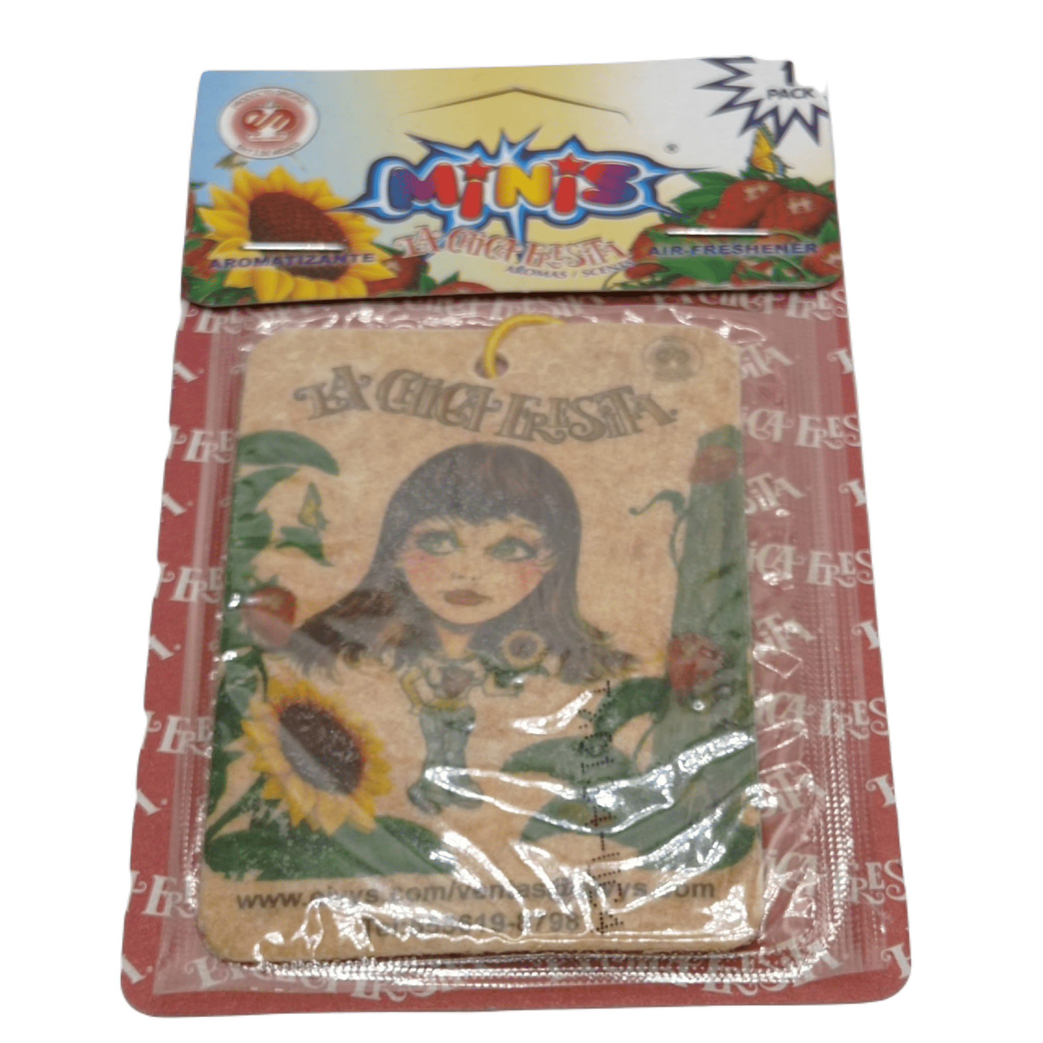 La Chica Fresita Car Air Freshener MINIS Strawberry Fresa 25 Pack for Cars, Vans, Trucks, Trailers