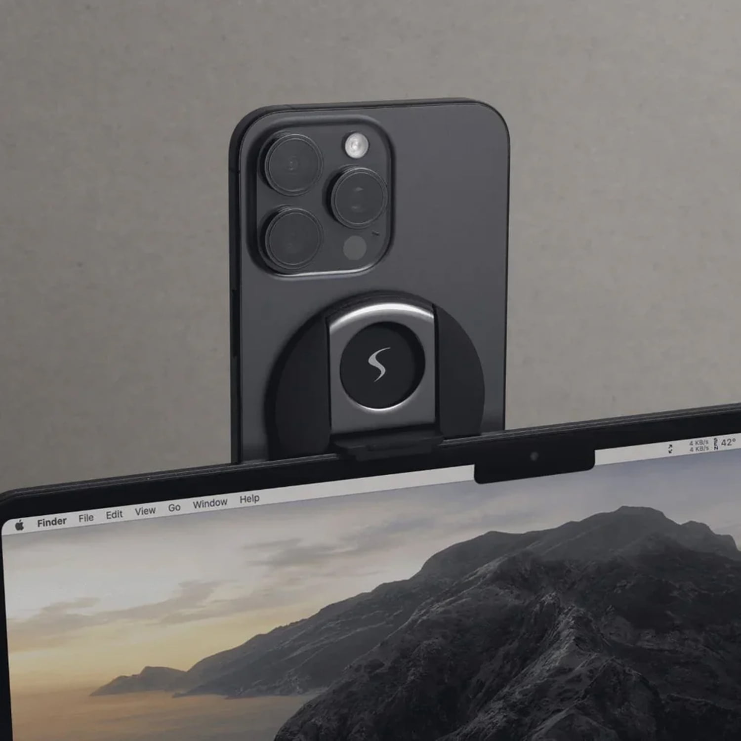 Scapade MagStand Magnetic iPhone Mount for MacBook Air & MacBook Pro, S-IHOL