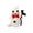 A001- Clear (A), variant on Halloween Stuffed Animal, Soft Ghost Toys, Plush Ghost Toys, Cute Ghost Decor, 10X10 in Cozy Sitting Skeleton Plush Figure Suitable for Student Halloween Toys, Halloween Gift,