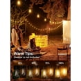 thumbnail image 6 of 100FT Outdoor String Lights,Patio Lights with Shatterproof Waterproof Vintage Edison Bulbs for Christmas,2700K, 6 of 8