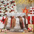 thumbnail image 5 of Fuzoiu Yak Print Christmas Gift Bag,Burlap Gift Bag with Drawstring Closure & Hang Tag,Perfect for Holidays, Birthdays, and Special Occasions-Small, 5 of 7