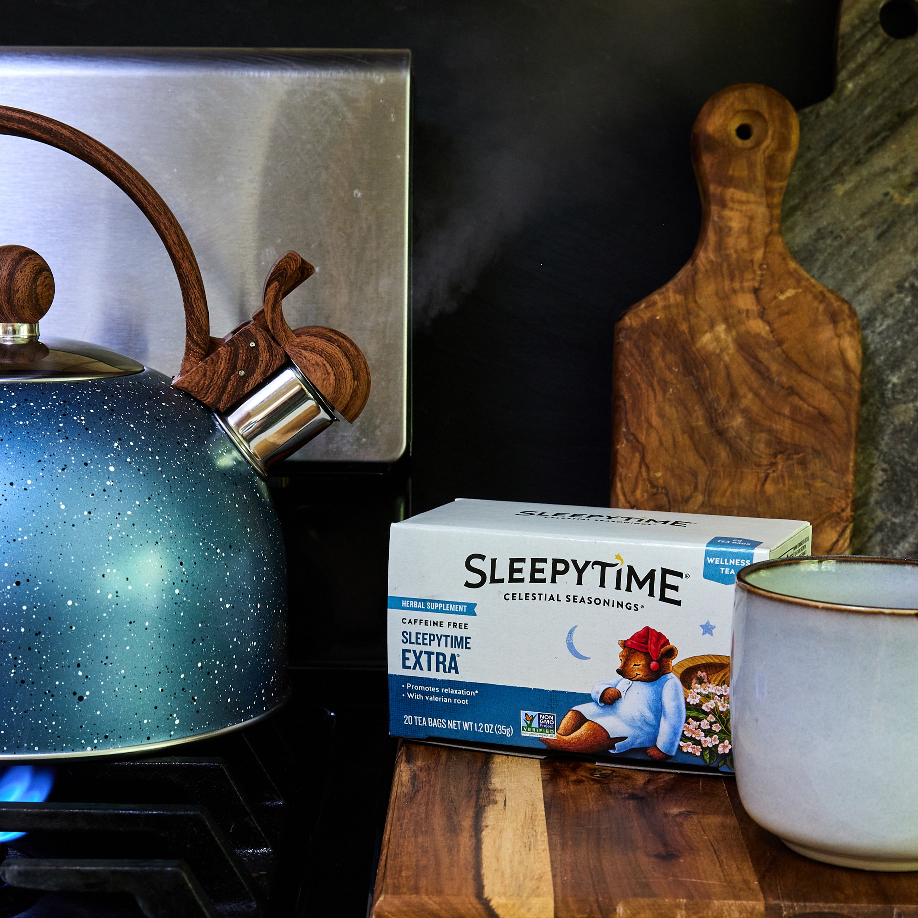 (3 pack) Celestial Seasonings Sleepytime Extra Wellness Herbal Tea Bags (20 Count)