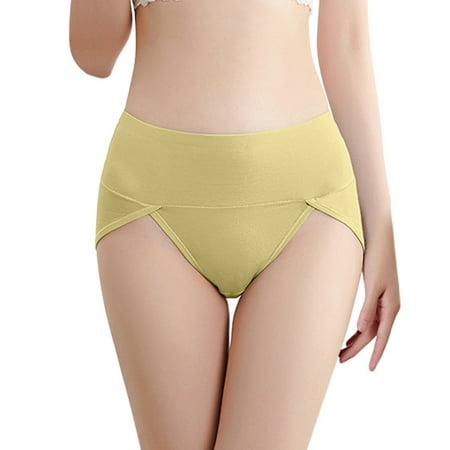 LARUYEKO Women Pure Large Size Abdominal Solid Color 3D Embossed Mid Waist Panties Women s Cotton Underwear High Waisted Ladies Full Coverage Panties High-Cut Stretch Cool Underwear