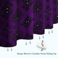 thumbnail image 6 of Purple Black Ornament Eye Pattern Shower Curtain 72"x72" ,Bathroom Decorative Shower Curtains Set with 12 Hooks,Modern Waterproof Washable Shower Curtain, 6 of 6