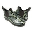 thumbnail image 2 of Forever Young Women's Pull Up Snake Skin Print Chelsea Rain Boots, 2 of 6