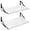 White Painted, variant on Floating Shelves Wall Bookshelf for Bedroom Bathroom Living Room Wood Wall Mounted Wide Deep Storage, Rustic Torched Wall Shelves Set of 2