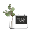 thumbnail image 1 of Origa Tiger Geometric Shape Metal Picture Frame Cerac Vase Decor, 1 of 3