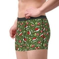 thumbnail image 2 of Gukieu Christmas Hat sock Print Men's Boxer Briefs, High Elastic Moisture Wicking Boxer Briefs Underwear-Small, 2 of 5
