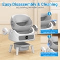 thumbnail image 3 of SUW Self Cleaning Cat Litter Box, Open-Top Automatic Litter Box for Multiple Cats, Large Capacity Robot, APP Control, Safety Protection, 2 Rolls Litter  Liners Bag, 1 Odor Eliminator, 3 of 7