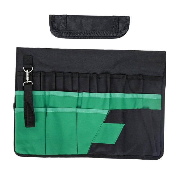 Bolsa organizadora para cubos Oxford de 5 galones, bolsa de mano para herramientas de jardín, soporte para almacenamiento Verde negro