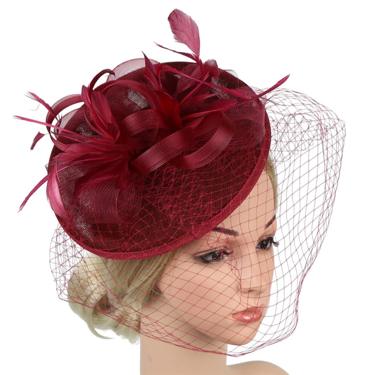 Elegant Red Women\'s Hat with Floral Band YOLAI Women main image 2