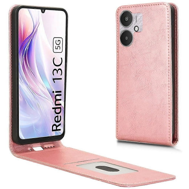 Leather Case For Xiaomi Redmi 13C 5G 13C 4G 13R 5G Poco C65 4G Poco M6 5G with Card Slot Magnetic Ve