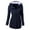 Navy, variant on Jacket Coats for Women Plus Size Long Sleeve Casual Tops Fashion Horn Button Fleece Thicken With Hood Warm Winter Fall Coat Army Green L