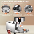 thumbnail image 5 of 110V Electric Tomato Strainer 370W Commercial Grade Tomato Milling Machine Stainless Steel Tomato Press and Strainer 90-160 Kg/H Pure Copper Motor Food Strainer and Sauce Maker, 5 of 6