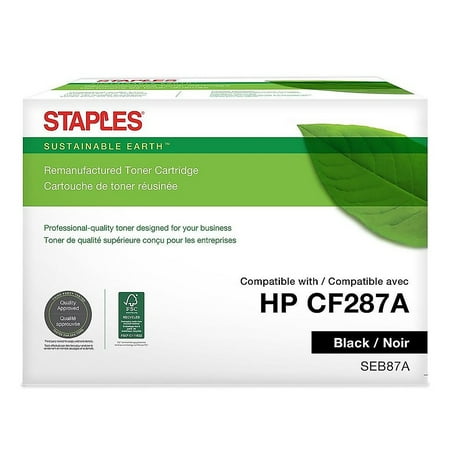 Sustainable Earth Remanufactured Toner Cartridge Replacement for HP 87A (Black) 24298931