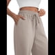 thumbnail image 2 of Pantalones Deportivos de Pierna para Mujer, de Cintura Alta, Holgados, con Cordón y Bolsillos Café Ligero XXL, 2 of 7