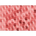 thumbnail image 1 of Ahgly Company Machine Washable Indoor Rectangle Transitional Light Coral Pink Area Rugs, 2' x 5', 1 of 7