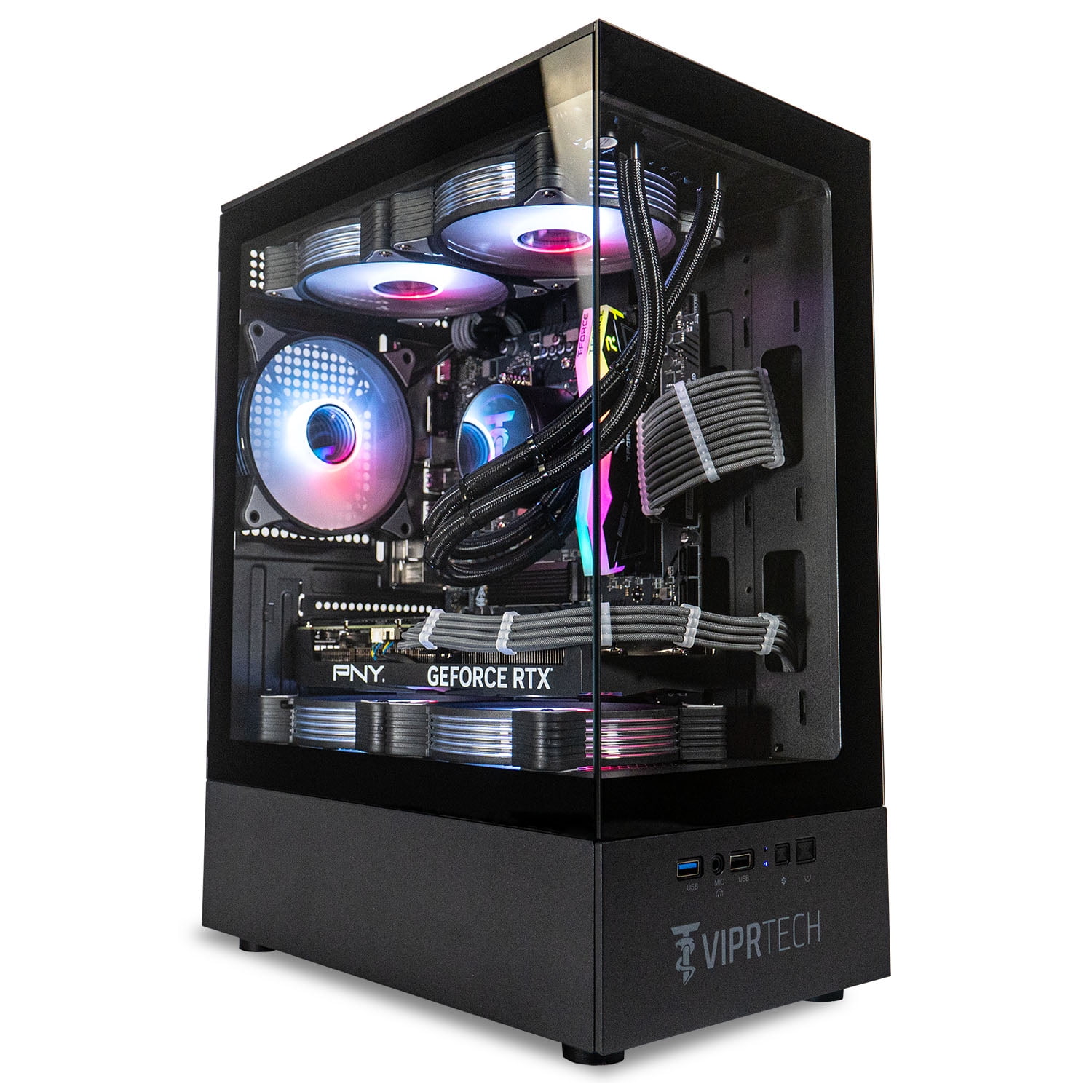 ViprTech Reaper 1.0 Gaming PC, AMD Ryzen 7 8700F 5GHz, RTX 5060 Ti, 16GB DDR5, 1TB SSD Desktop Black