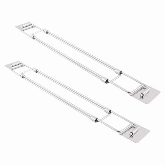 RV Secure Adjustable Bars, Stainless Steel Rods, Food&Drink Stabilizers for Refrigerator (2 Pack)