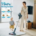thumbnail image 2 of Wnkim Cordless Vacuum Cleaner, 6-in-1 Stick Vacuum with 2200 mAh Battery, Powerful Lightweight Vacuum Cleaner up to 35 Mins Runtime, for Home Hard Floor Carpet Pet Hair, M5, 2 of 12