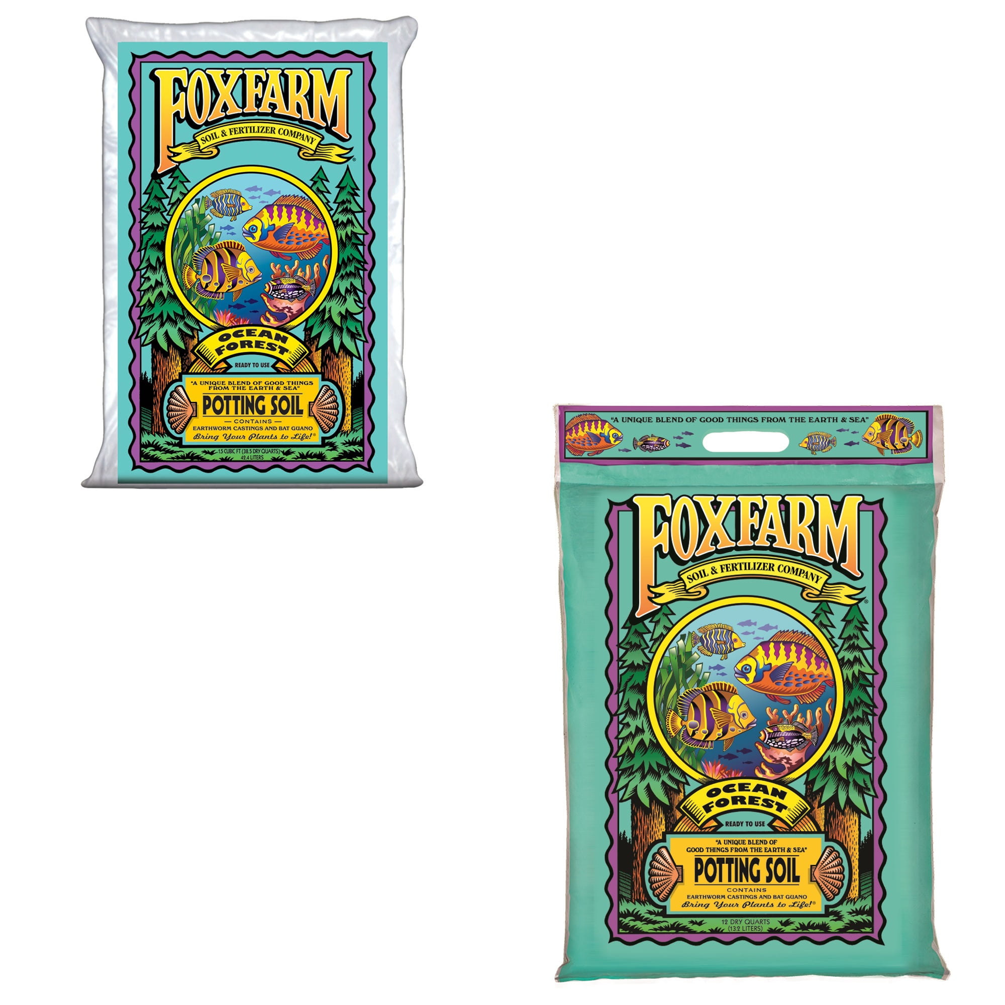 Foxfarm Potting Soil Mix 40lbs Foxfarm Organic Potting Soil Mix 11 9lbs Walmart Com Walmart Com