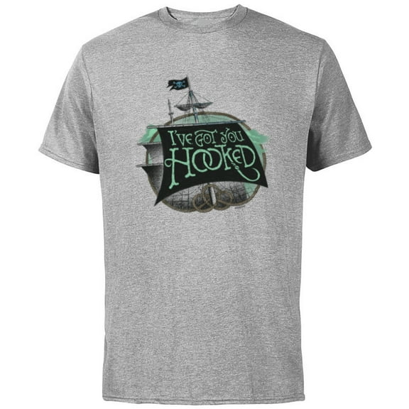 Disney Peter Pan & Wendy I’ve Got You Hooked Disney+ - Short Sleeve Cotton T-Shirt for Adults - Customized-Athletic Heather