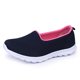 thumbnail image 3 of Zapatos para caminar sin cordones para mujer Zapatillas ligeras de malla sólida Zapatos casuales sin cordones, 3 of 9