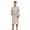 Khaki White Stripe, variant on Mens Robe Lightweight Long Sleeve Bathrobe, Striped Soft Kimono Knee Length Sleepwear