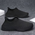 thumbnail image 4 of Men'S Breathable Knitted Mesh Slip-On Sneakers with Durable PVC Sole - Lightweight Low-Top Casual Shoes  for Running, Hiking, Gym & Outdoor Activities, Hiking Footwear, Sporty Design, Comfortable Fit, 4 of 9