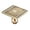 Gold, variant on Square Brass Floor Drain Cover Bathroom Shower Hair Catcher Double-layer Filter