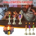 thumbnail image 6 of Halloween Decoration Candles, Battery Operated LED Candles Lights, Horror Spooky Candles for Halloween Decor, Indoor Party Decorations Purple, 6 of 6