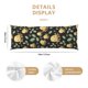 thumbnail image 3 of Fotbe Octopuses And Leaves Funda para Almohada Corporal con Diseño, Funda de Microfibra Ultrasuave de 20x54 Pulgadas, Ropa de Cama Elegante, 3 of 7
