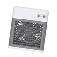thumbnail image 2 of Ventilador Ventilador de escritorio de refrigeración portátil Mini enfriador de agua y aire Humidificador recargable USB Suministros de viaje, Blanco kenally HA004078-01B, 2 of 6