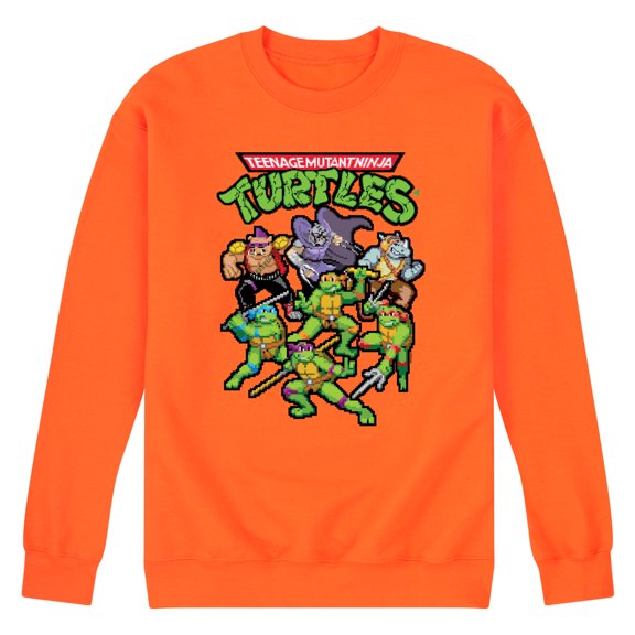 Teenage Mutant Ninja Turtles - Pixel Gaming Group - Men's Crew Neck Fleece Pullover