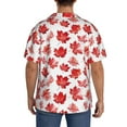 thumbnail image 3 of Honeii Realistic Maple Leaf for Men's Short-Sleeved Button-Up Collared Shirt Featuring A Pocket, Perfect for Beach Vacations, And Travel Adventures.-4X-Large, 3 of 5
