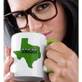 thumbnail image 2 of 3drose, State Map and Picture Text, 11oz Two-tone Green Mug, 2 of 6