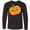 AB-Black, variant on Inktastic Smiling Pumpkin, Halloween, Orange Pumpkin Long Sleeve Youth T-Shirt
