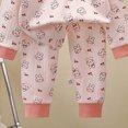 thumbnail image 5 of TOWED22 Toddler Baby Boy Clothes 6 12 18 24 Months 2T 3T 4T 5T 6T Outfits Print Sweatshirt Pullovers Pants Set Fall Winter Size:1-2 Y,Color:Light Purple, 5 of 6