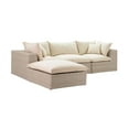 thumbnail image 2 of Tov Furniture Cali Natural Wicker Outdoor Modular Sectional, 2 of 10