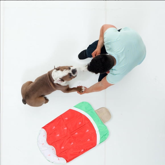 unbranded Colchoneta Refrescante Para Mascotas Para Perro Con Gel Transpirable Y Antideslizante Multicolor