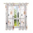 thumbnail image 7 of Yayeee Window Curtains Light Filtering 63"x42" Grommet Panel Pair Home Living Room Decor, Ghost Design, 7 of 7