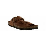 White Mountain Crawford Footbed Sandal Brown | CRAWFORD WHISKY